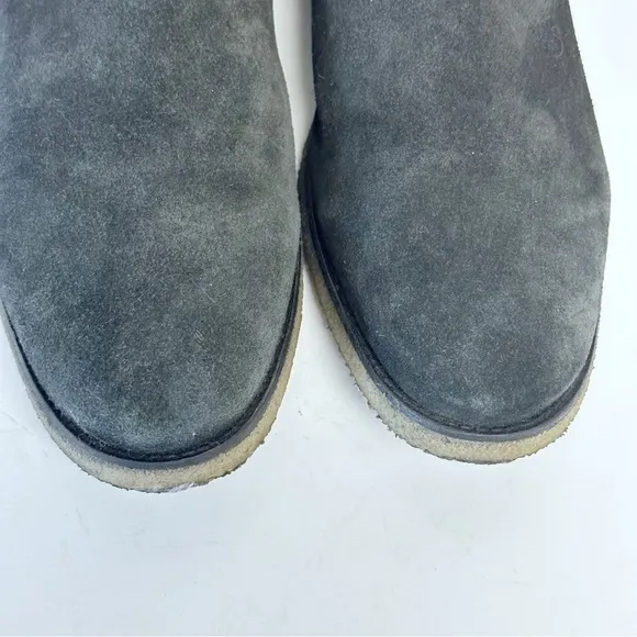 AllSaints Rhett Black Chelsea Suede Boots 45/12