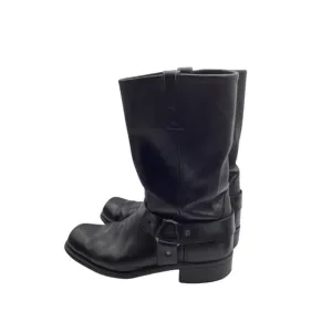 Alpoo Leather Bike Boots Black Size 11.5