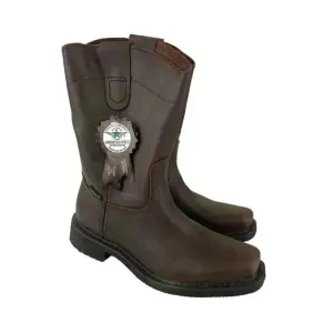 American Welt Cowboy Roper Style Work Boots Square Toe Leather Welt 26 US Mens 8
