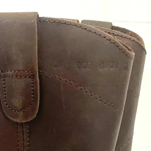 American Welt Cowboy Roper Style Work Boots Square Toe Leather Welt 26 US Mens 8