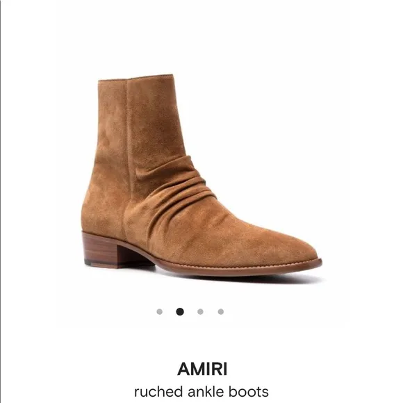 AMIRI ruched ankle boots