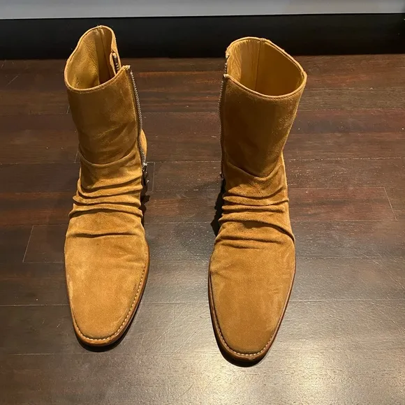 AMIRI ruched ankle boots