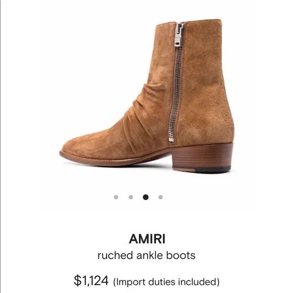 AMIRI ruched ankle boots