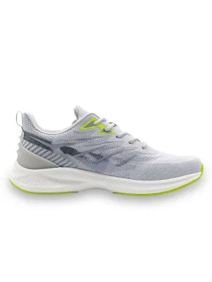 Amp Men’s Knitted Lace-Up Sneakers AM029-GREY
