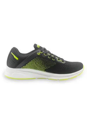 Amp Men’s Knitted Lace-Up Sneakers AM032-BLACK