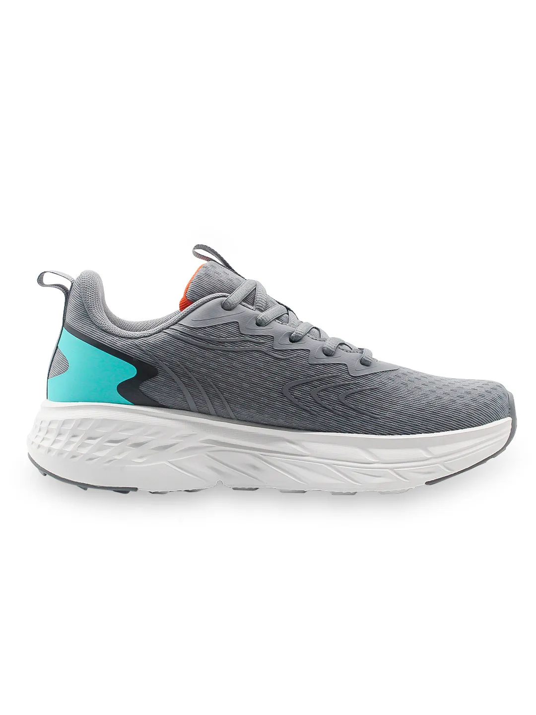 Amp Men’s Knitted Lace-Up Sneakers AM033-CHARCOAL