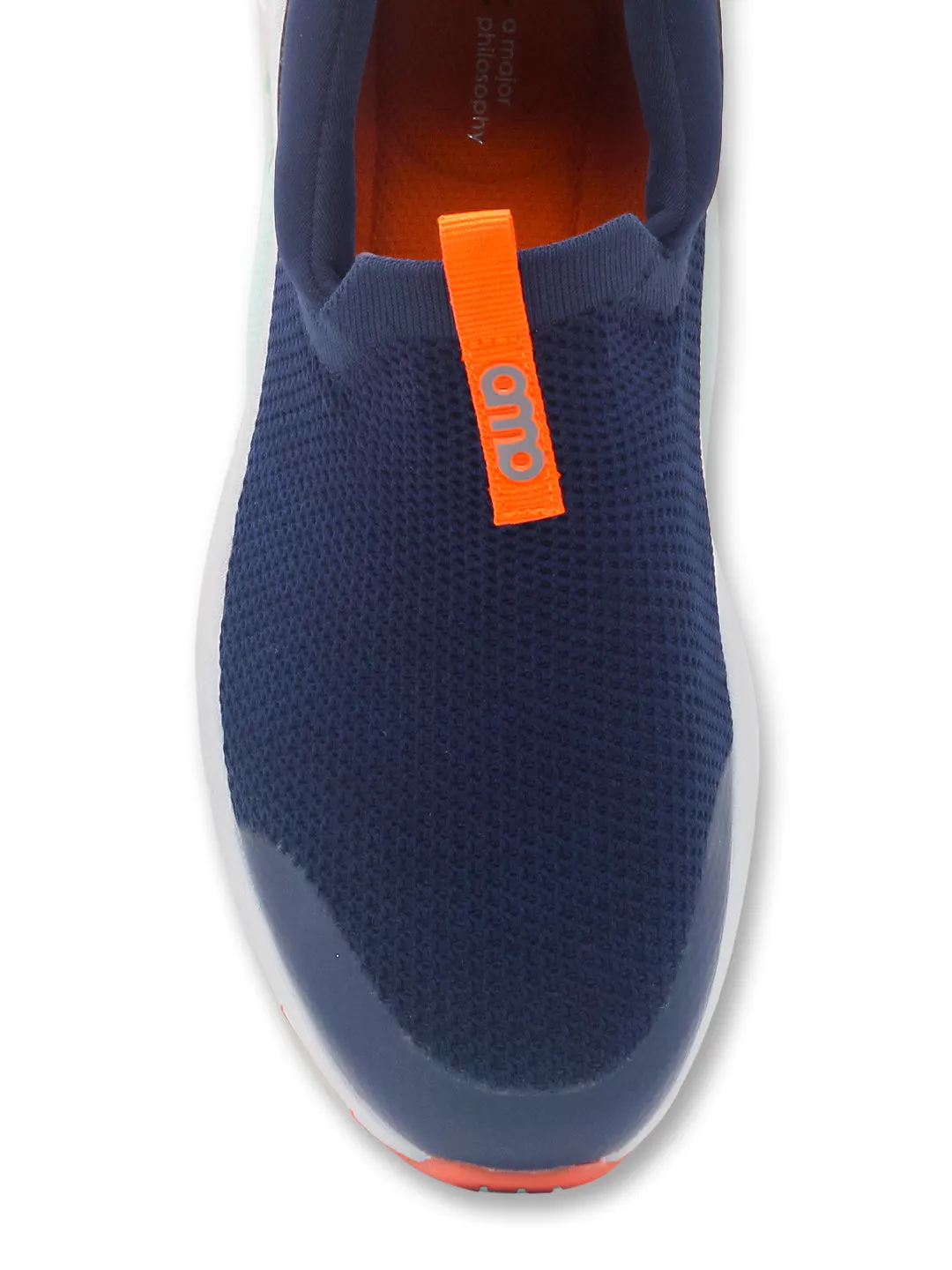 Amp Men’s Knitted Slip-On Sneakers AM030-NAVY
