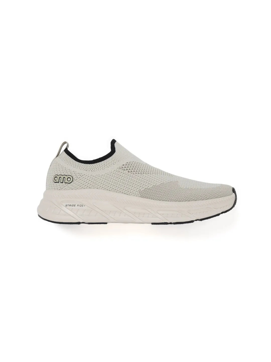 Amp Men’s Knitted Slip-On Sneakers AM034-BEIGE