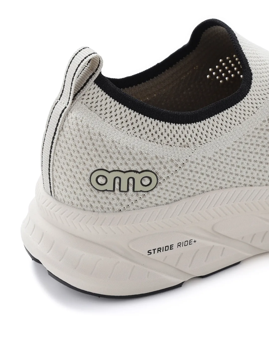 Amp Men’s Knitted Slip-On Sneakers AM034-BEIGE