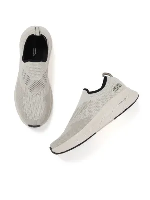 Amp Men’s Knitted Slip-On Sneakers AM034-BEIGE