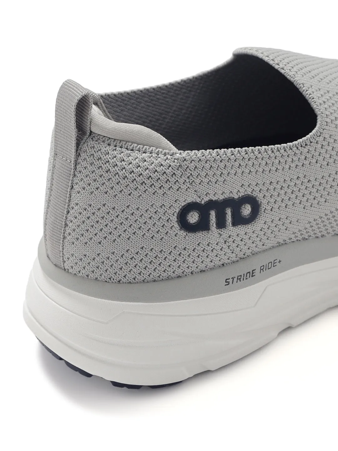 AMP MENS KNITTED SLIPON SNEAKERS AM039 GREY