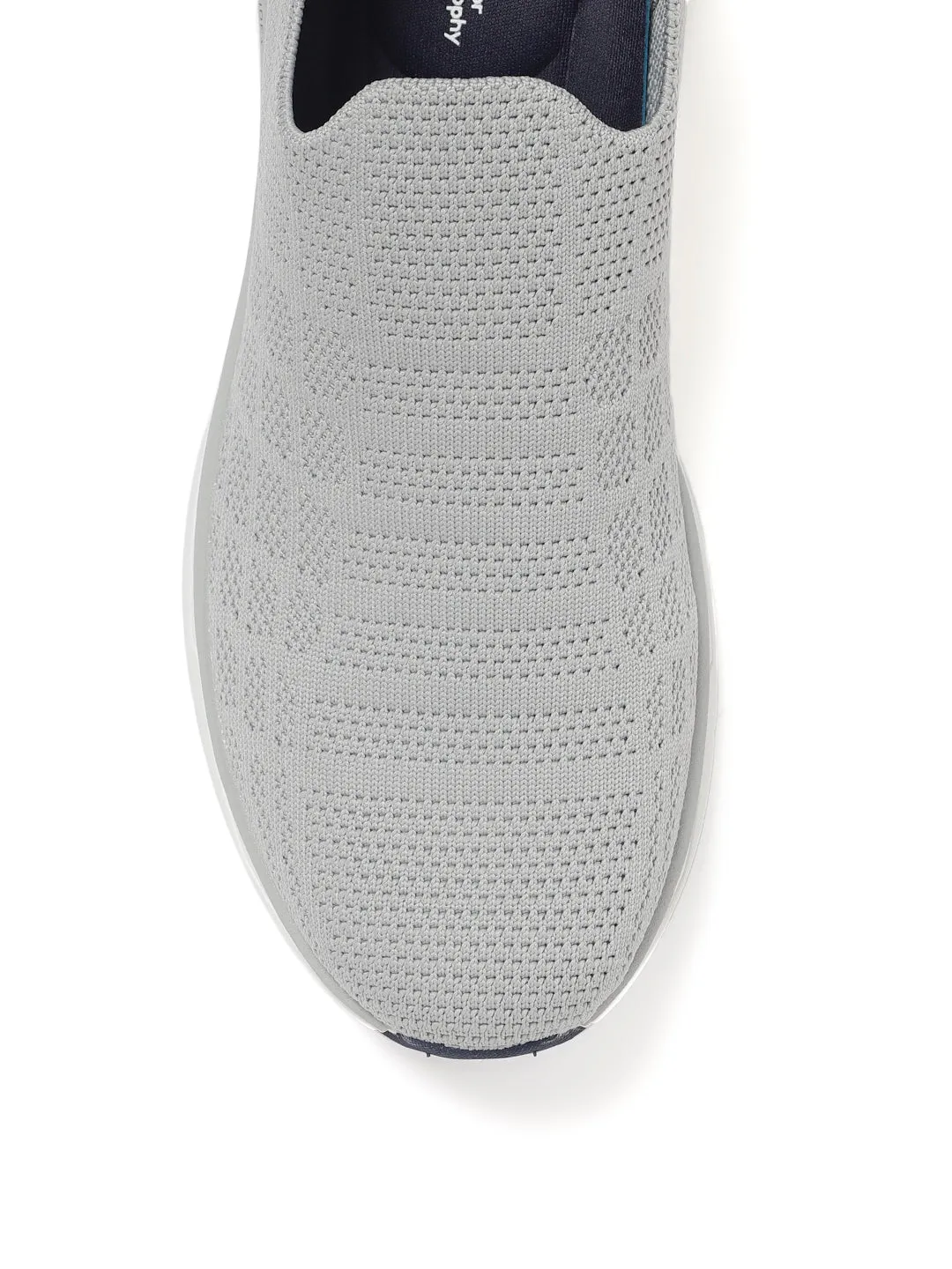 AMP MENS KNITTED SLIPON SNEAKERS AM039 GREY