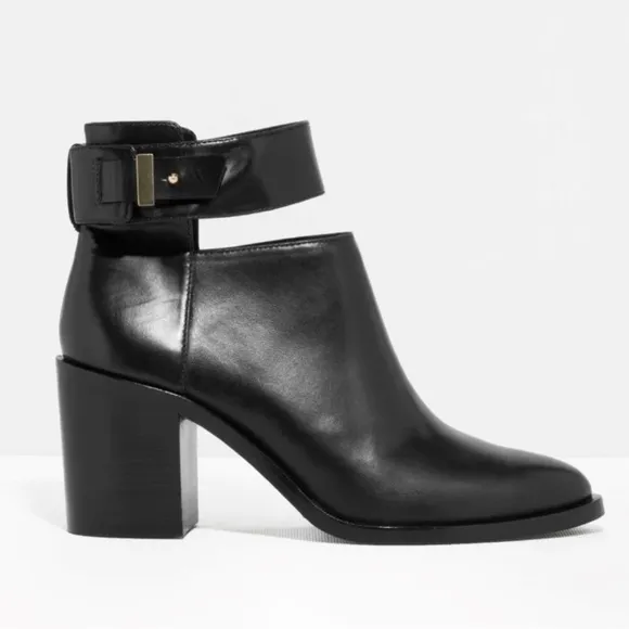 &amp; OTHER STORIES Ankle Strap Boots Size 37