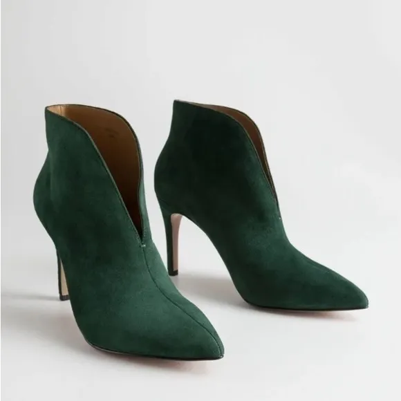 &amp; OTHER STORIES Front Cut Suede Boots