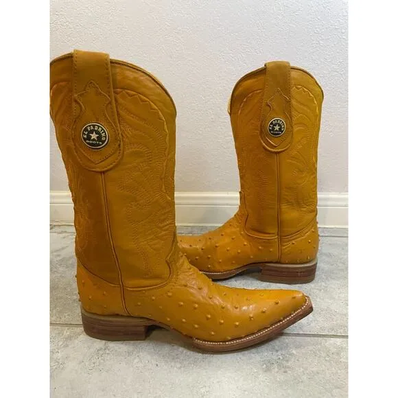 &quot;&quot;EL PADRINO Western Leather Cowboy Boots Men's Size US 6 Mexico 25 EUC&quot;&quot;