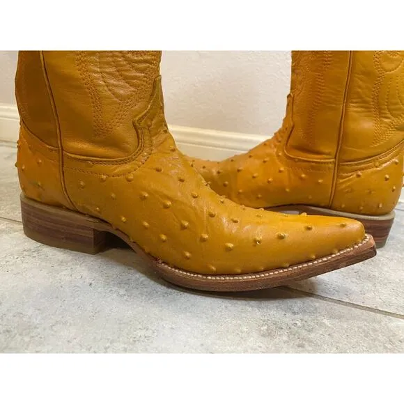 &quot;&quot;EL PADRINO Western Leather Cowboy Boots Men's Size US 6 Mexico 25 EUC&quot;&quot;