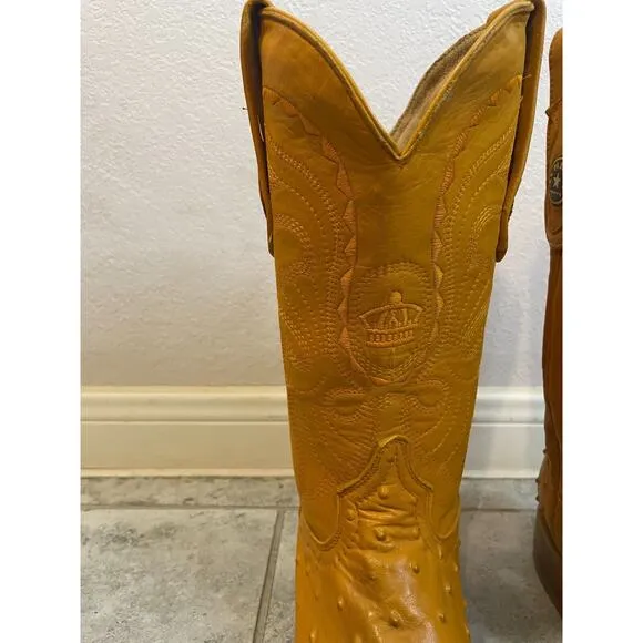 &quot;&quot;EL PADRINO Western Leather Cowboy Boots Men's Size US 6 Mexico 25 EUC&quot;&quot;