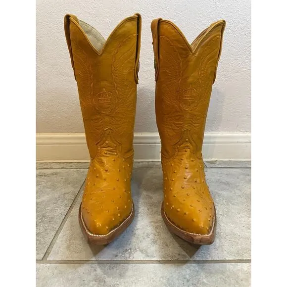 &quot;&quot;EL PADRINO Western Leather Cowboy Boots Men's Size US 6 Mexico 25 EUC&quot;&quot;