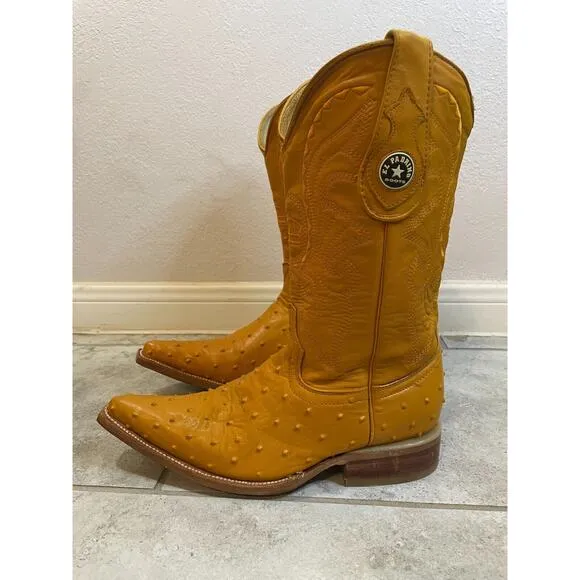 &quot;&quot;EL PADRINO Western Leather Cowboy Boots Men's Size US 6 Mexico 25 EUC&quot;&quot;