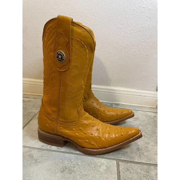 &quot;&quot;EL PADRINO Western Leather Cowboy Boots Men's Size US 6 Mexico 25 EUC&quot;&quot;