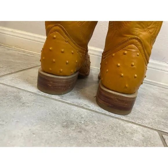 &quot;&quot;EL PADRINO Western Leather Cowboy Boots Men's Size US 6 Mexico 25 EUC&quot;&quot;