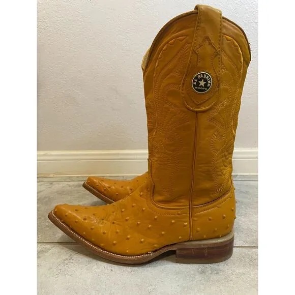 &quot;&quot;EL PADRINO Western Leather Cowboy Boots Men's Size US 6 Mexico 25 EUC&quot;&quot;