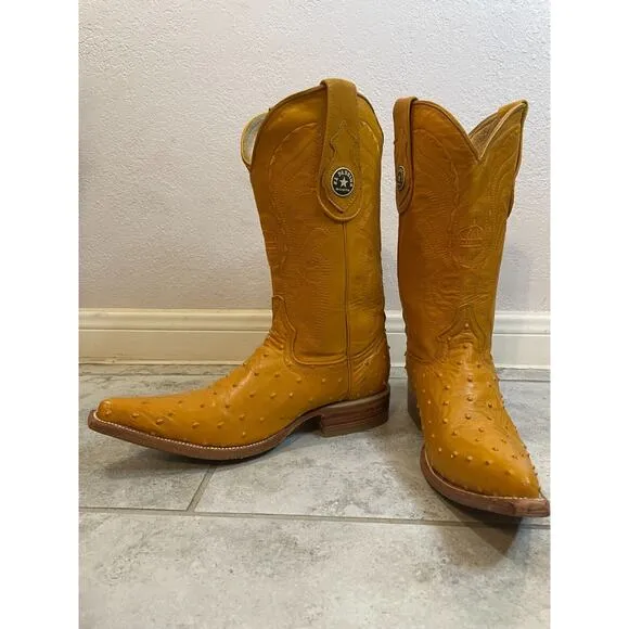 &quot;&quot;EL PADRINO Western Leather Cowboy Boots Men's Size US 6 Mexico 25 EUC&quot;&quot;