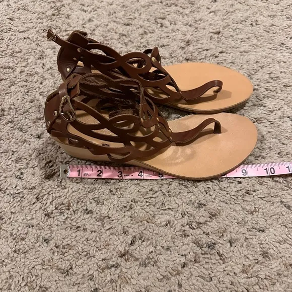 Ancient Greek Leather Sandals EUC