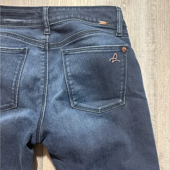 Angel Mid-Rise Skinny Ankle Jeans, Size 25 - Dark Wash denim