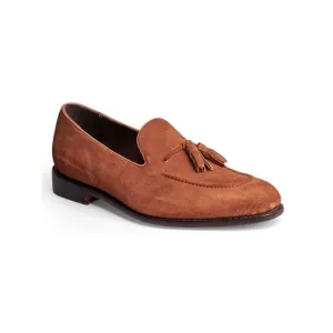 ANTHONY VEER ESSENTIALS Mens Brown Apron Notched Kennedy Loafers Shoes 11.5 D