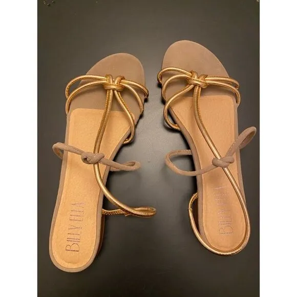 Anthropologie   Billy Ella | Marilena Sandals in Copper | 10