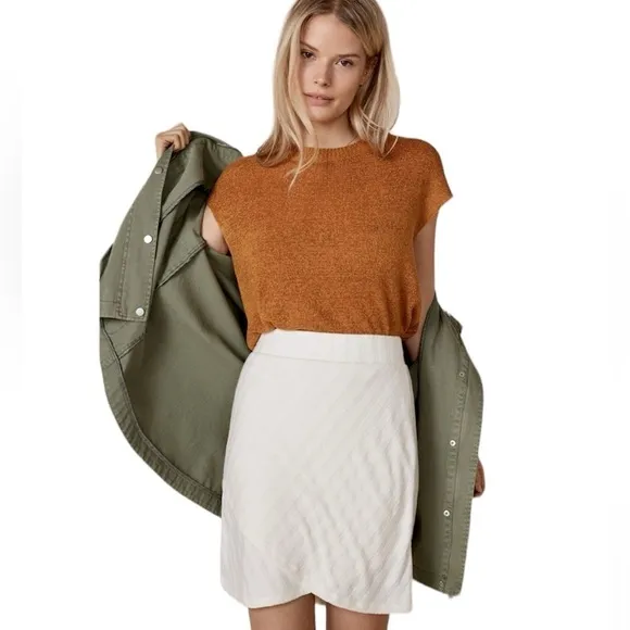 Anthropologie Brunswick Knit Mini Skirt Large