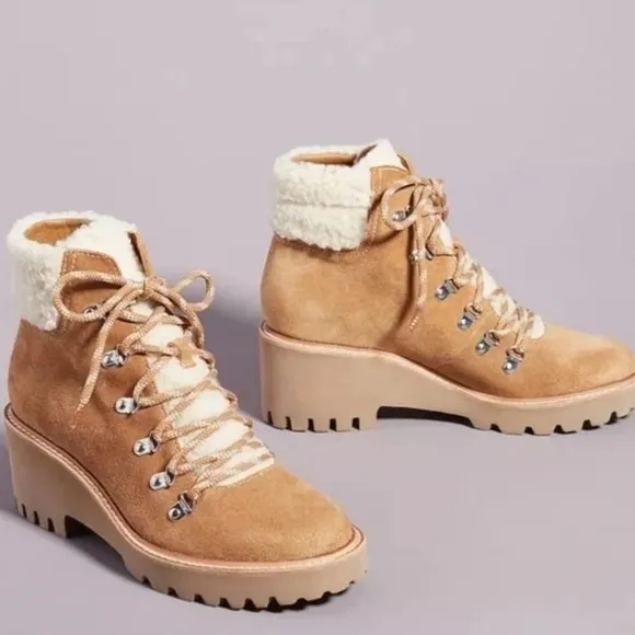 Anthropologie Dolce Vita Hanley Suede Ankle Boots size 8.5