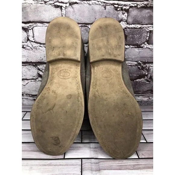 Anthropologie Howsty Gray Suede Western Heel Ankle Boots Women’s Sz 39EU/8.5M US