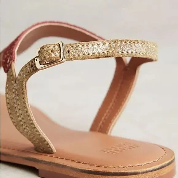 Anthropologie Jasper Jeera metallic speckled sandals