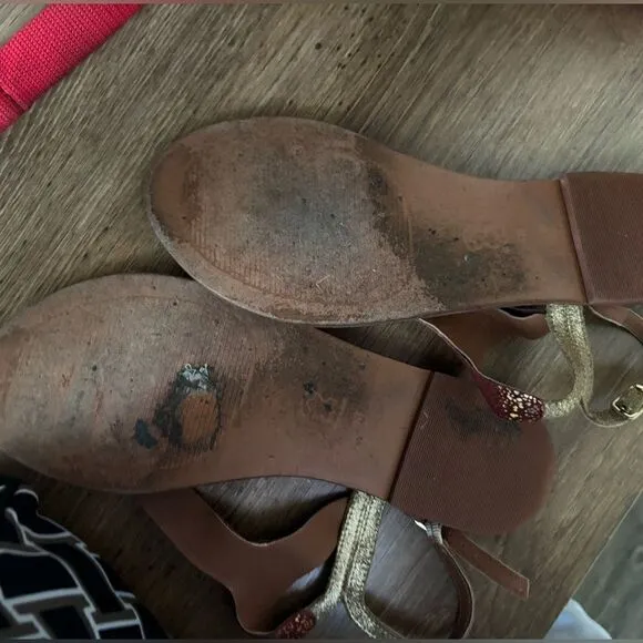 Anthropologie Jasper Jeera metallic speckled sandals