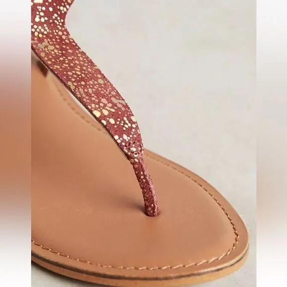 Anthropologie Jasper Jeera metallic speckled sandals