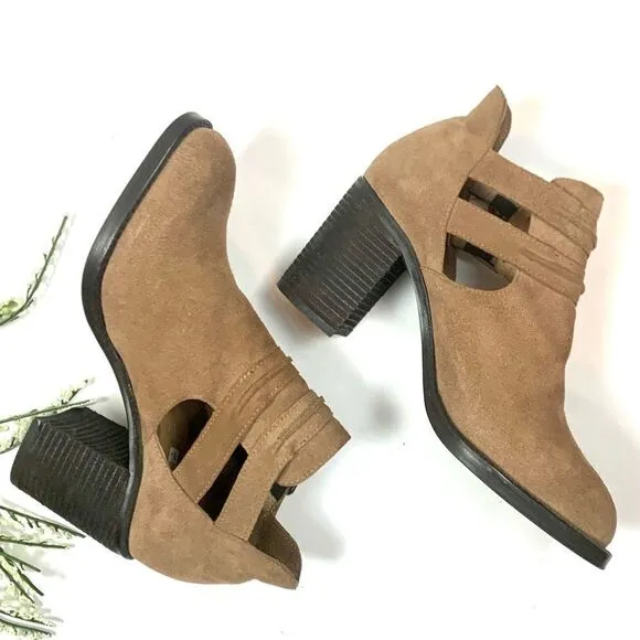 Anthropologie Jeffrey Campbell Brown Suede Ankle Boots