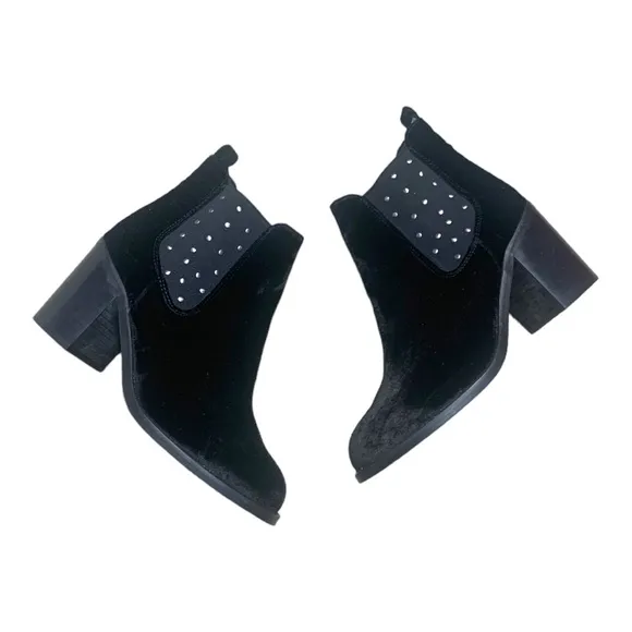 Anthropologie Musse &amp; Cloud Black Crushed  Mency studded Boot 9