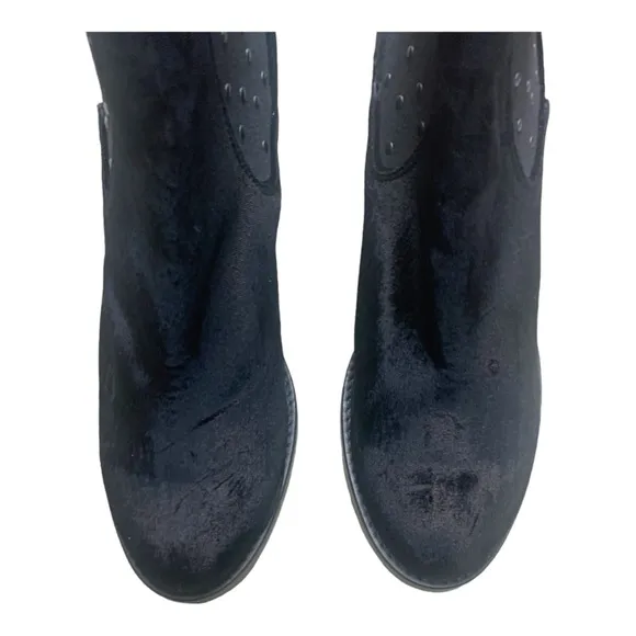 Anthropologie Musse &amp; Cloud Black Crushed  Mency studded Boot 9
