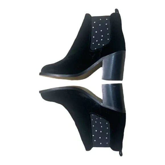 Anthropologie Musse &amp; Cloud Black Crushed  Mency studded Boot 9