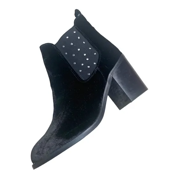 Anthropologie Musse &amp; Cloud Black Crushed  Mency studded Boot 9