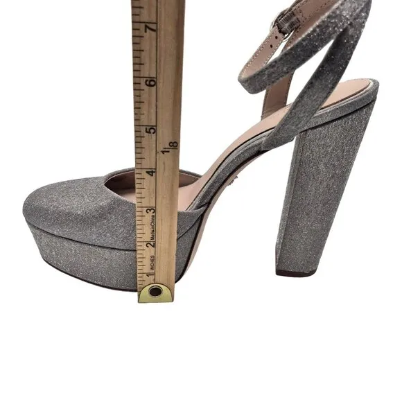 Antonio Melani Born on Fifth Size 9.5 M Liv Metallic Glitter Platform Pumps 676