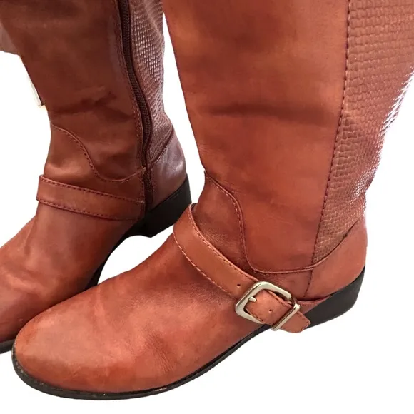 Antonio Melani Women’s‎ Edythe Brown Tall Leather Riding Boots   Sz 8.5