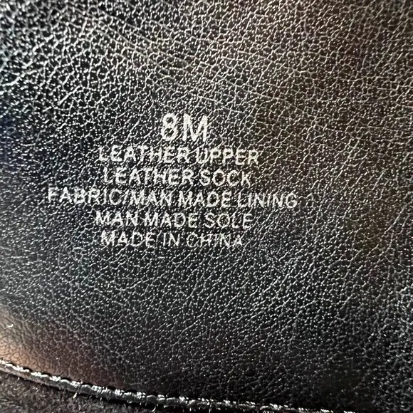 Antonio Melani Women's Sz 8 Black Leather Tall Riding Boots-Weave Design-Unique