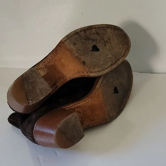 A.P.C Anna Brown Suede Ankle Boots Size 37
