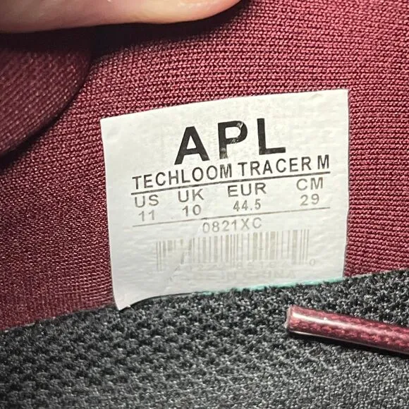 APL Athletic Propulsion Labs TechLoom Tracer Burgundy Red Athletic Shoes Mens 11