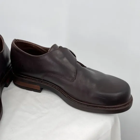 Aquatalia Monk Strap Loafers Derby Shoes Size‎ 11 Brown Leather Single Career