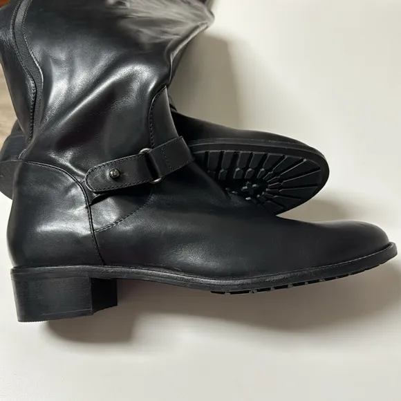 Aquatalia Tall Black Riding Boots