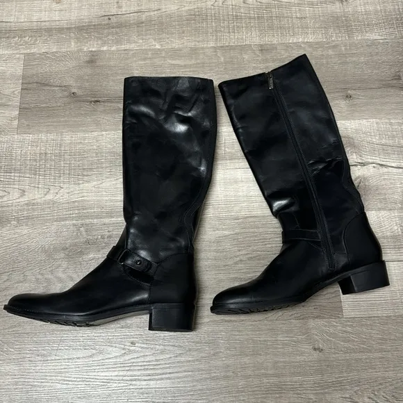 Aquatalia Tall Black Riding Boots